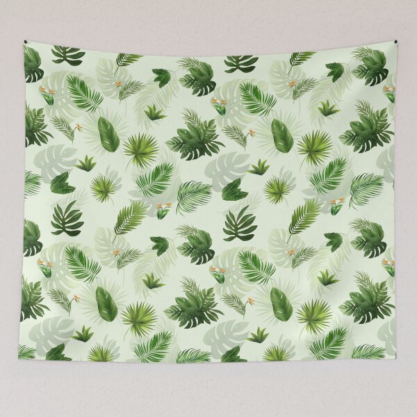 Item preview, Seamless tropical leaves pattern designed and sold by IamSarang.