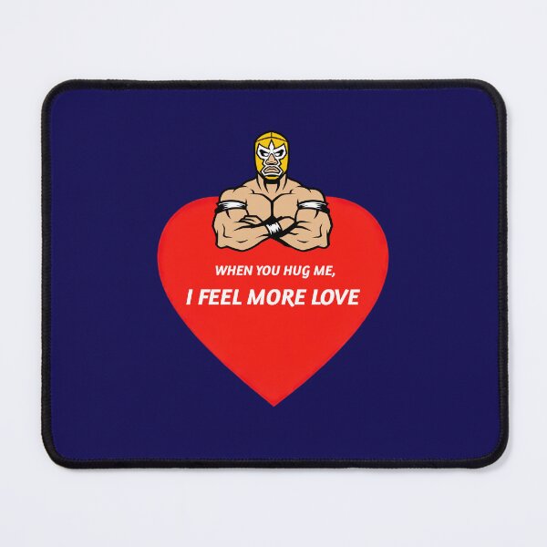 Item preview, Wrestling Retro Quote Satiric-When you hug me, I feel more love. designed and sold by MyxDes.