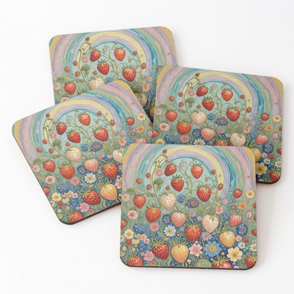 Item preview, Enchanted Strawberry Fields designed and sold by Lizetteh.