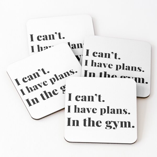 Item preview, I can't, I have plans in the gym, funny gym designed and sold by NoetherSym.