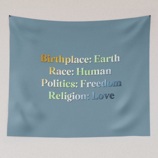 Item preview, AroAce Agender Pride Flag Colored: Birthplace-Earth, Race-Human, Politics-Freedom Religion-Love,  AroAce Agender Design designed and sold by Travelslightly.