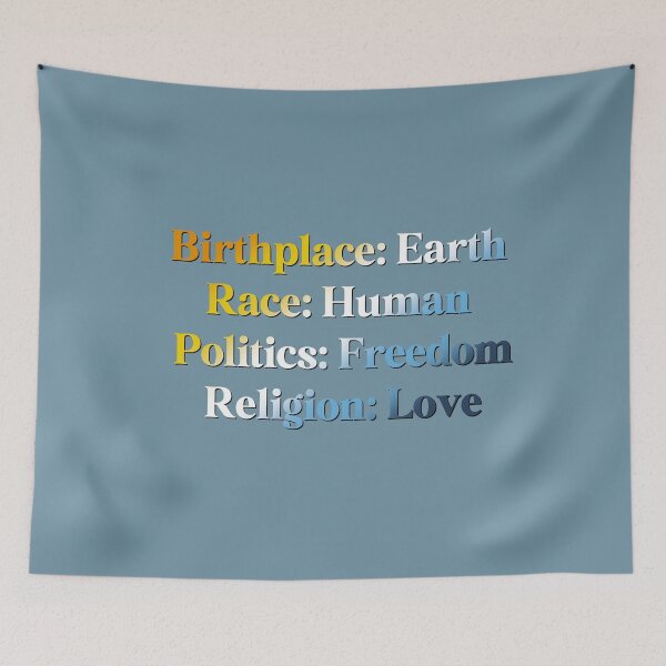 Item preview, AroAce Pride Flag Colored: Birthplace-Earth, Race-Human, Politics-Freedom Religion-Love,  AroAce Design designed and sold by Travelslightly.