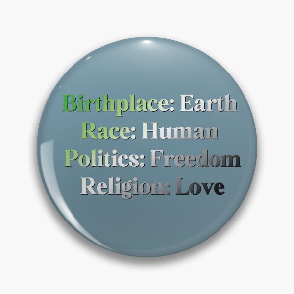 Item preview, Aromantic Pride Flag Colored: Birthplace-Earth, Race-Human, Politics-Freedom Religion-Love,  Aromantic Design designed and sold by Travelslightly.
