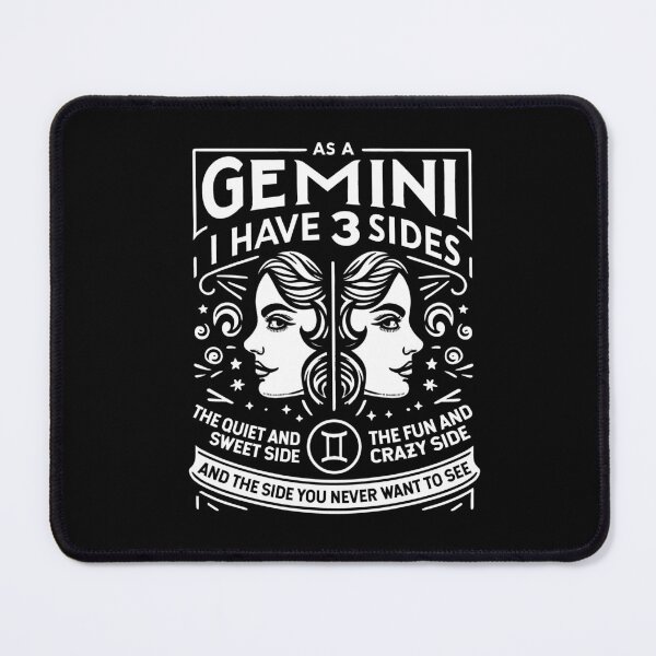 Item preview, As A Gemini I Have 3 Sides Funny Astrology Horoscope designed and sold by Dressed For Duty.