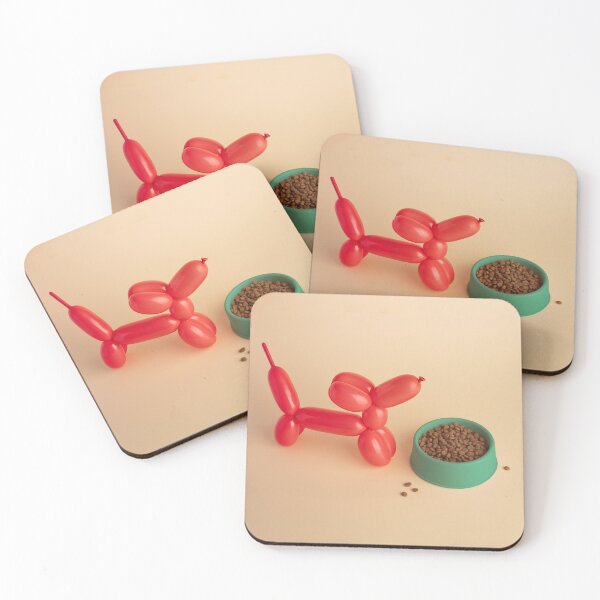 Item preview, Balloon Dog with Food Bowl designed and sold by pepinodemarst.