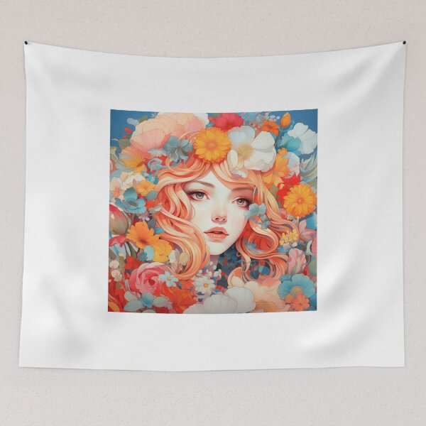 Item preview, sweet flower girl (A 02) designed and sold by uone.