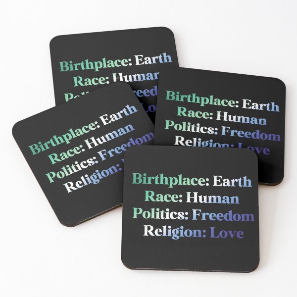 Item preview, Gay MLM Pride Flag Colored: Birthplace-Earth, Race-Human, Politics-Freedom Religion-Love, MLM Design designed and sold by Travelslightly.