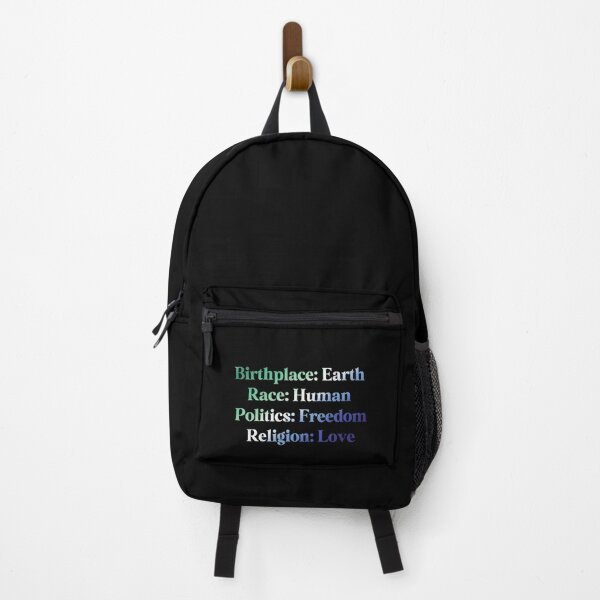 Item preview, Gay MLM Pride Flag Colored: Birthplace-Earth, Race-Human, Politics-Freedom Religion-Love, MLM Design designed and sold by Travelslightly.