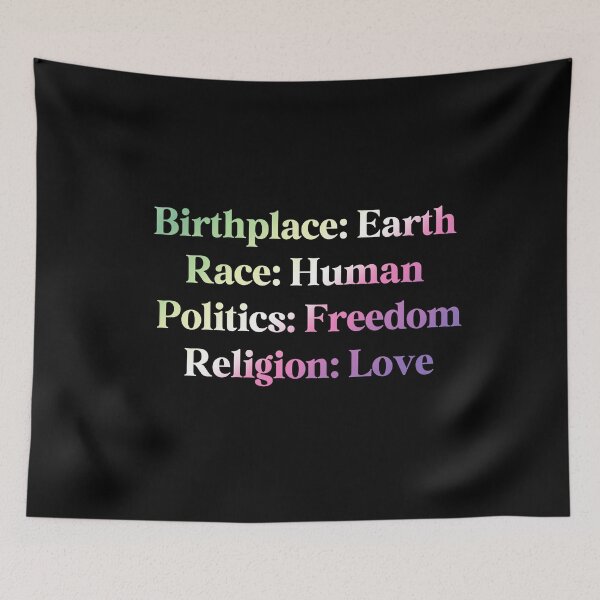 Item preview, Genderfae Pride Flag Colored: Birthplace-Earth, Race-Human, Politics-Freedom Religion-Love, Genderdoe Design designed and sold by Travelslightly.