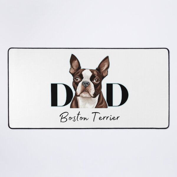 Item preview,  Minimalistic aesthetic Dad of chocolate Boston Terrier Dog  designed and sold by GoodyPaws.