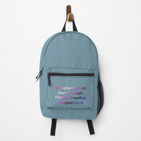 Item preview, Genderfluid Pride Flag Colored: Birthplace-Earth, Race-Human, Politics-Freedom Religion-Love, Genderdoe Design designed and sold by Travelslightly.