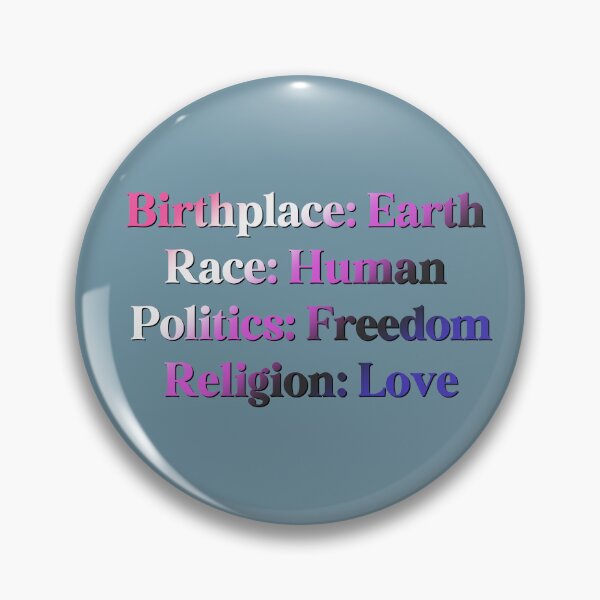 Item preview, Genderfluid Pride Flag Colored: Birthplace-Earth, Race-Human, Politics-Freedom Religion-Love, Genderdoe Design designed and sold by Travelslightly.