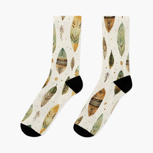 Item preview, patrón de plumas en colores pastel, indio, lindo estampado de otoño designed and sold by in-leggings.