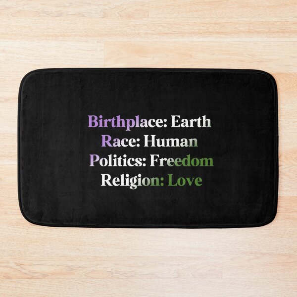 Item preview, Genderqueer Pride Flag Colored: Birthplace-Earth, Race-Human, Politics-Freedom Religion-Love, Genderqueer Design designed and sold by Travelslightly.