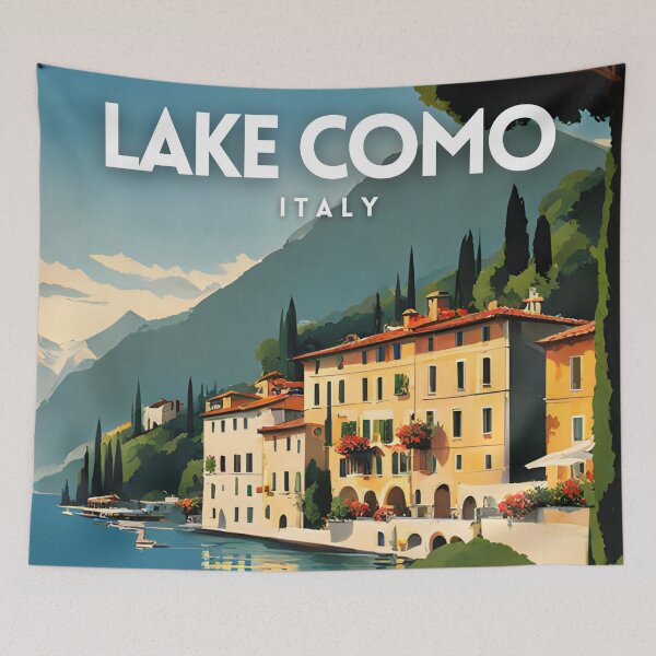Item preview, Lake Como Italy Travel Art Poster designed and sold by ZionPosteria.