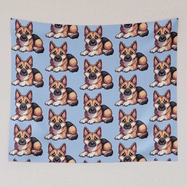 Item preview, Pixelated German Shepherd designed and sold by miriam-miranda.
