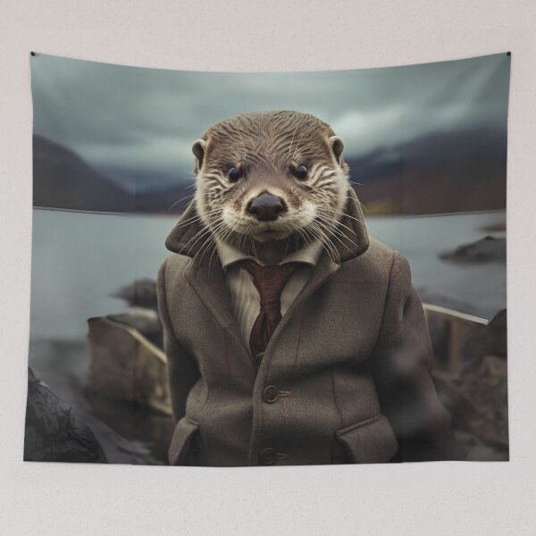 Item preview, Dapper Otter in a Suit designed and sold by Sillytoe.