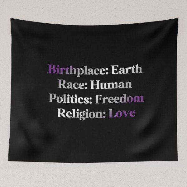 Item preview, graysexual Pride Flag Colored: Birthplace-Earth, Race-Human, Politics-Freedom Religion-Love, Greysexual Design designed and sold by Travelslightly.