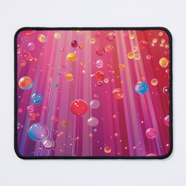Item preview, Colorful Bubbles Floating Downward on a Purple and Pink Background designed and sold by RGShirtWorks.