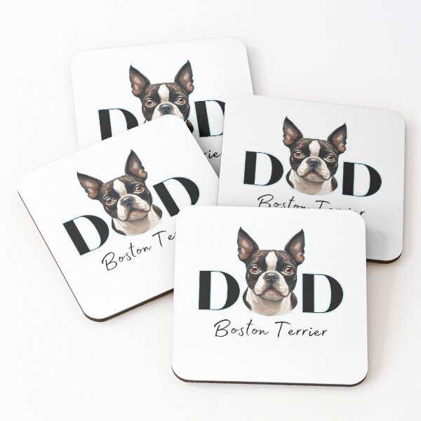 Item preview, Minimalistic aesthetic Dad of Boston Terrier Dog  designed and sold by GoodyPaws.