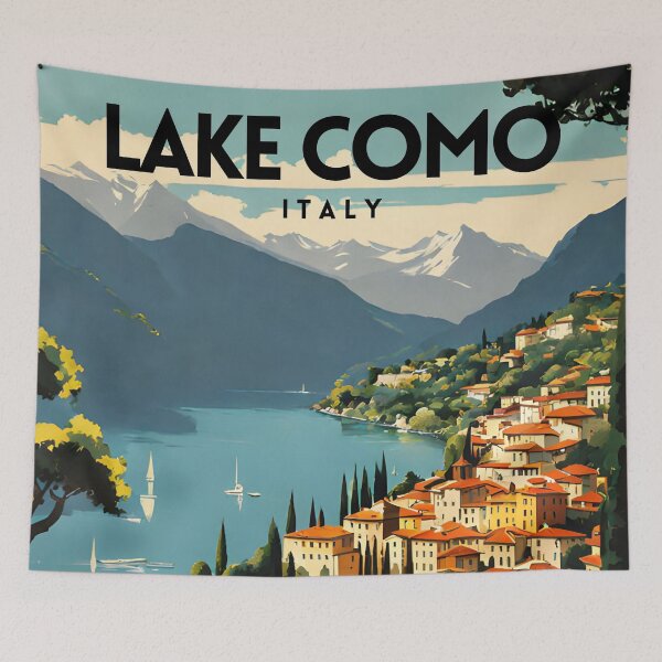 Item preview, Lago di Como Italia Travel Art designed and sold by ZionPosteria.