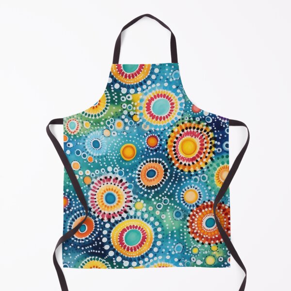 Item preview, dots and rounds pattern, indian, colorful print designed and sold by in-leggings.