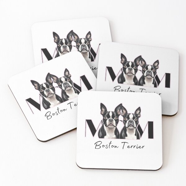 Item preview, Minimalistic aesthetic Mom of two Boston Terrier Dog  designed and sold by GoodyPaws.