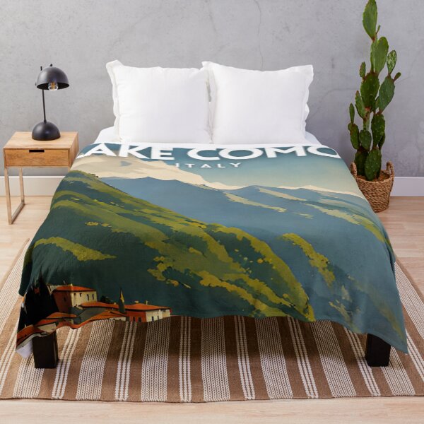 Item preview, Lake Como Italy Traditional Vintage Poster designed and sold by ZionPosteria.