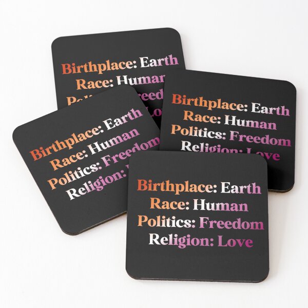 Item preview, Lesbian Pride Flag Colored: Birthplace-Earth, Race-Human, Politics-Freedom Religion-Love, Lesbian Design designed and sold by Travelslightly.