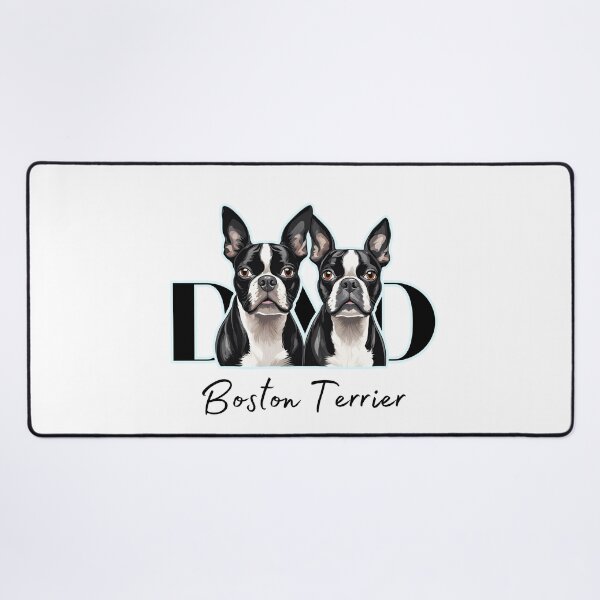 Item preview, Minimalistic aesthetic Dad of two Boston Terrier Dog  designed and sold by GoodyPaws.