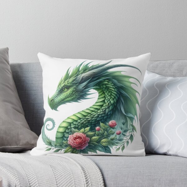 Aperçu de l'œuvre Dragon rose verte créée et vendue par ForNext.