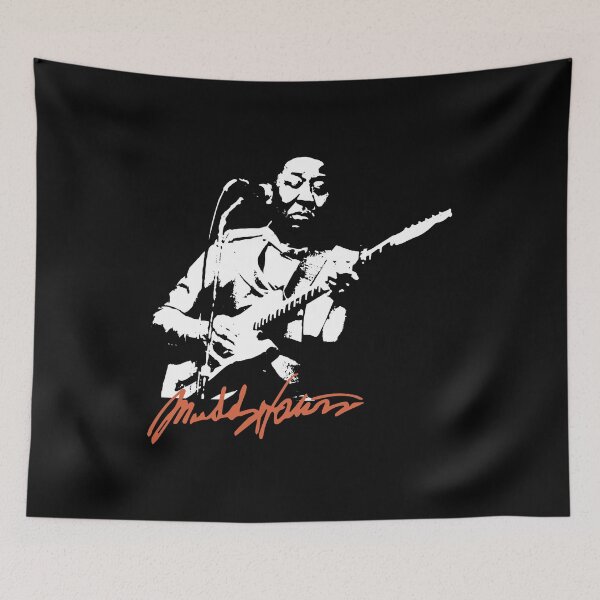 Item preview, Muddy Waters Guitar Portrait – Iconic Blues Legend designed and sold by Boogosh.