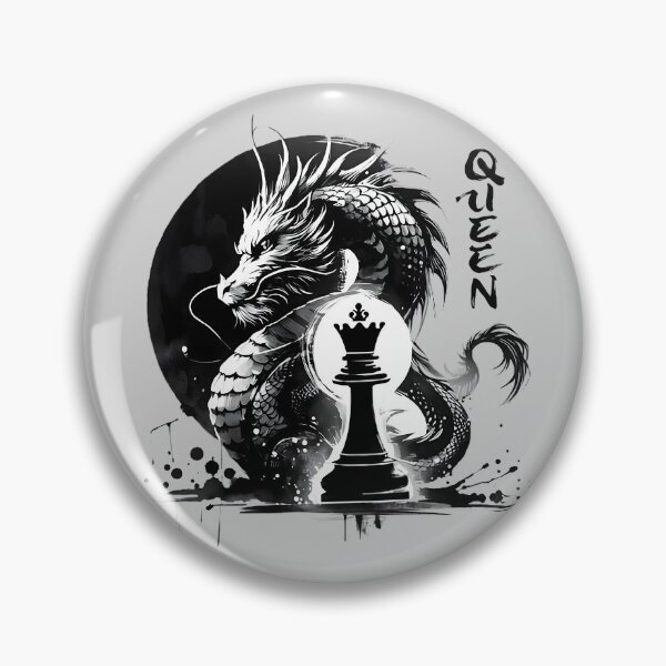 Item preview, Chess Queen's Power Represented by Epic Japanese Dragon designed and sold by Nabucodonoshop.