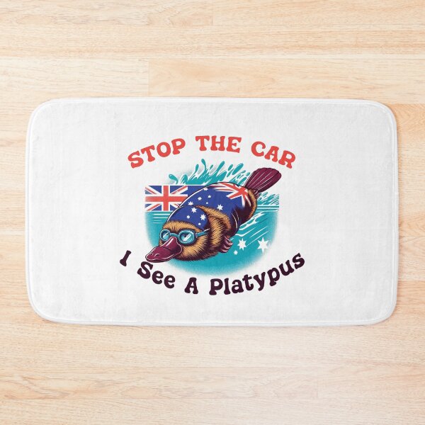 Item preview, Stop the car, I see a Platypus Australian retro flag designed and sold by Dolphin Graphic.