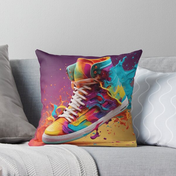 Item preview, Vibrant High-Top Sneaker Art designed and sold by Sadia  Jannat.