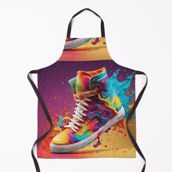 Item preview, Vibrant High-Top Sneaker Art designed and sold by Sadia Jannat.