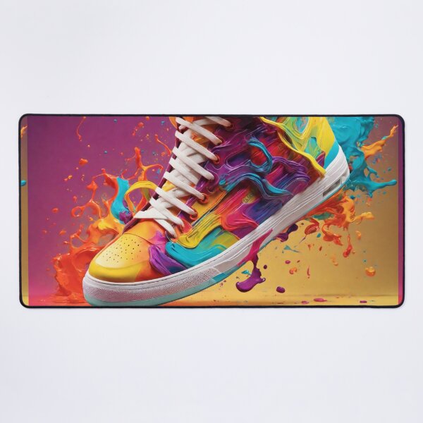 Item preview, Vibrant High-Top Sneaker Art designed and sold by Sadia  Jannat.