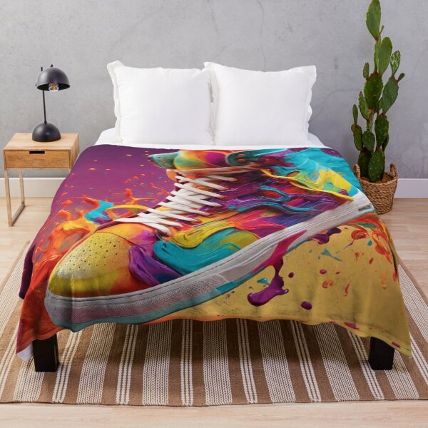 Item preview, Vibrant High-Top Sneaker Art designed and sold by Sadia  Jannat.