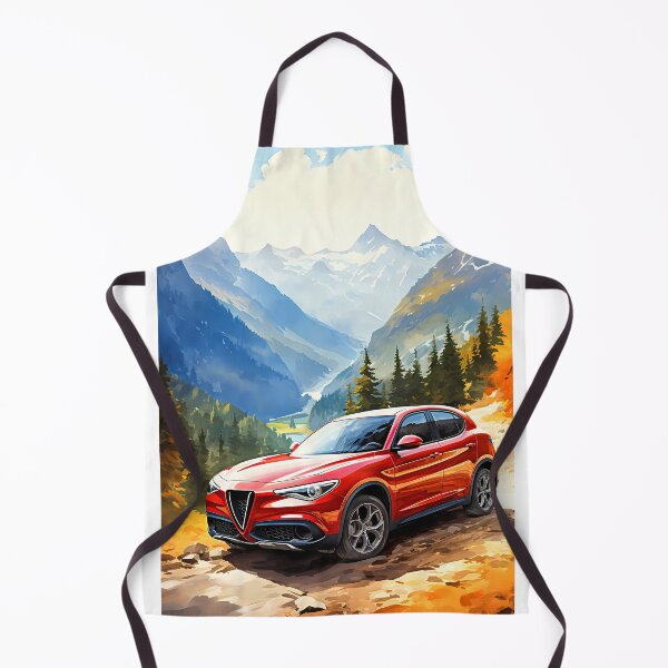 Item preview, Alfa Romeo Stelvio in Majestic Mountain Landscape designed and sold by RevUpDesign.