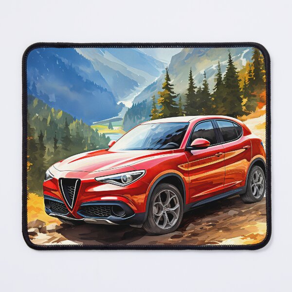 Artikelvorschau, Alfa Romeo Stelvio in majestätischer Berglandschaft entworfen und verkauft von RevUpDesign.