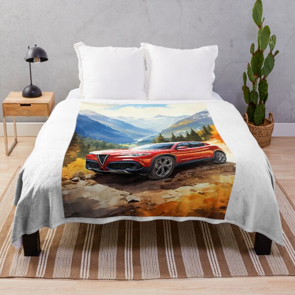Item preview, Alfa Romeo Stelvio in Majestic Mountain Landscape designed and sold by RevUpDesign.