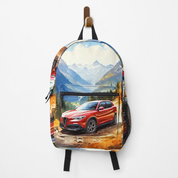Item preview, Alfa Romeo Stelvio in Majestic Mountain Landscape designed and sold by RevUpDesign.