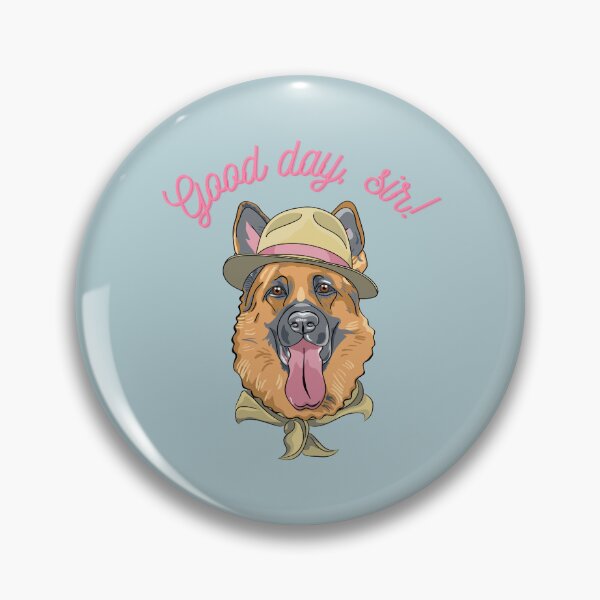 Item preview, Good Day, Sir - German Shepherd  | Funny Dog Art designed and sold by Graphlie.
