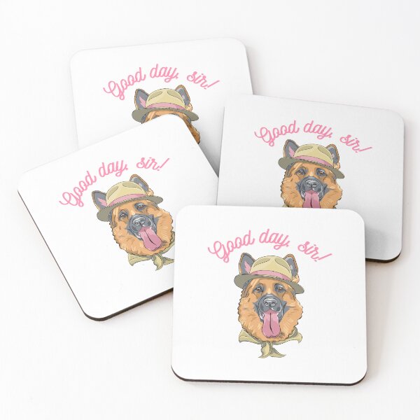 Item preview, Good Day, Sir - German Shepherd  | Funny Dog Art designed and sold by Graphlie.