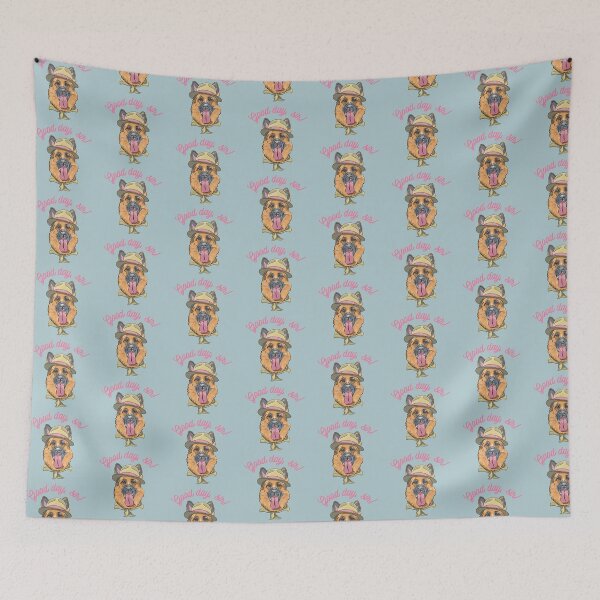 Item preview, Good Day, Sir - German Shepherd  | Funny Dog Art designed and sold by Graphlie.