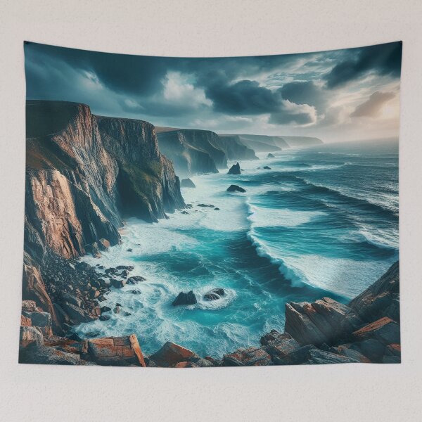 Item preview, Majestic Cliffside Ocean View designed and sold by Fashiospice07.
