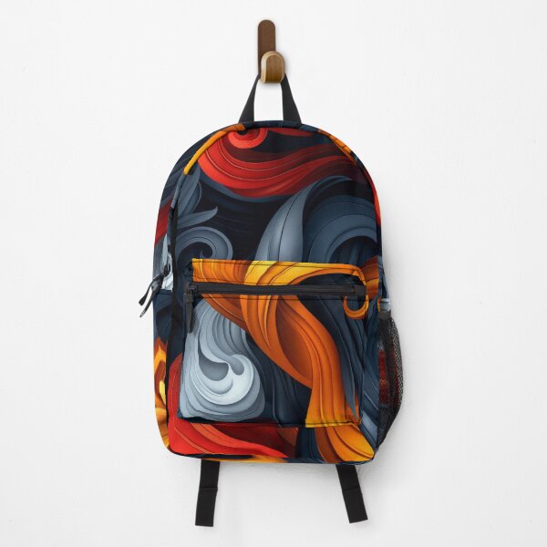 Item preview, Abstract Swirling Pattern With Orange, Red, and Blue Hues designed and sold by RGShirtWorks.