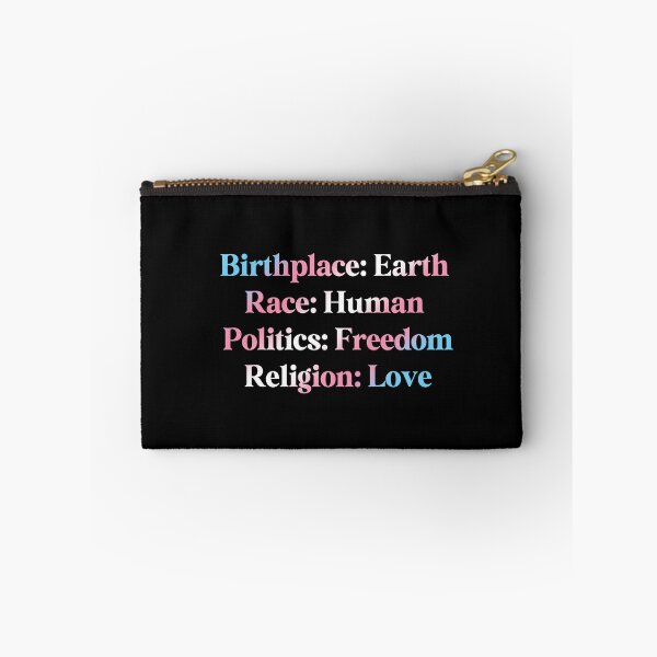 Item preview, Transgender Pride Flag Colored: Birthplace-Earth, Race-Human, Politics-Freedom Religion-Love, Transgender Design designed and sold by Travelslightly.