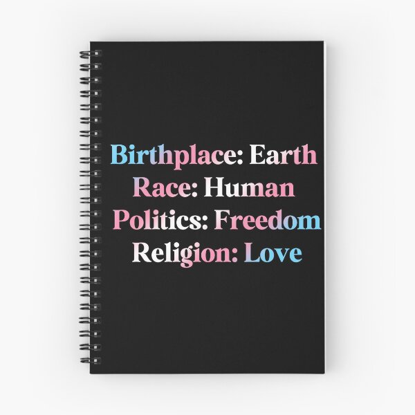 Item preview, Transgender Pride Flag Colored: Birthplace-Earth, Race-Human, Politics-Freedom Religion-Love, Transgender Design designed and sold by Travelslightly.