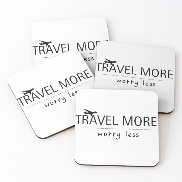 Item preview, Travel More Worry Less Airplane Minimal Travel Adventure  designed and sold by Angie-Atelier.